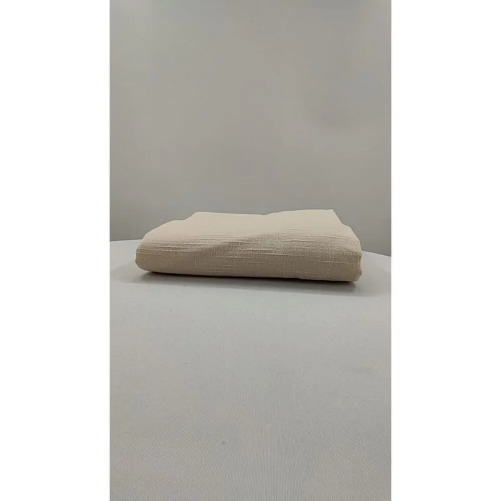 Quince Cream Textured Throw Blanket
